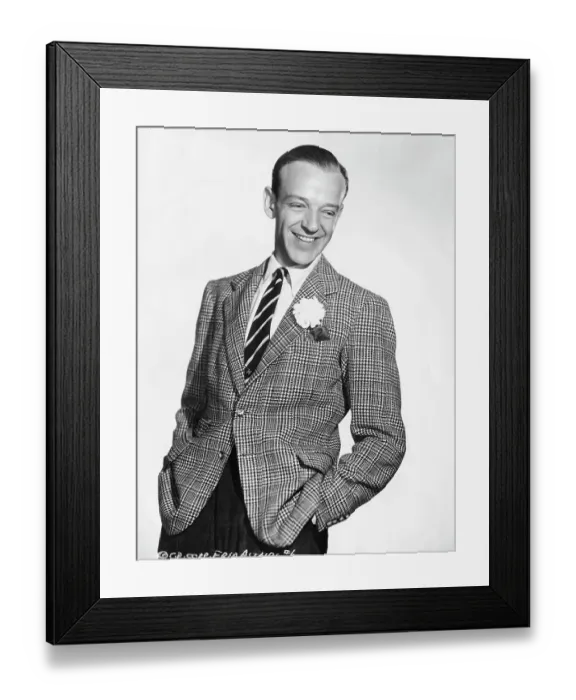 Framed Print : Fred Astaire Wearing Carnation Framed Print : Fred Astaire Wearing Carnation