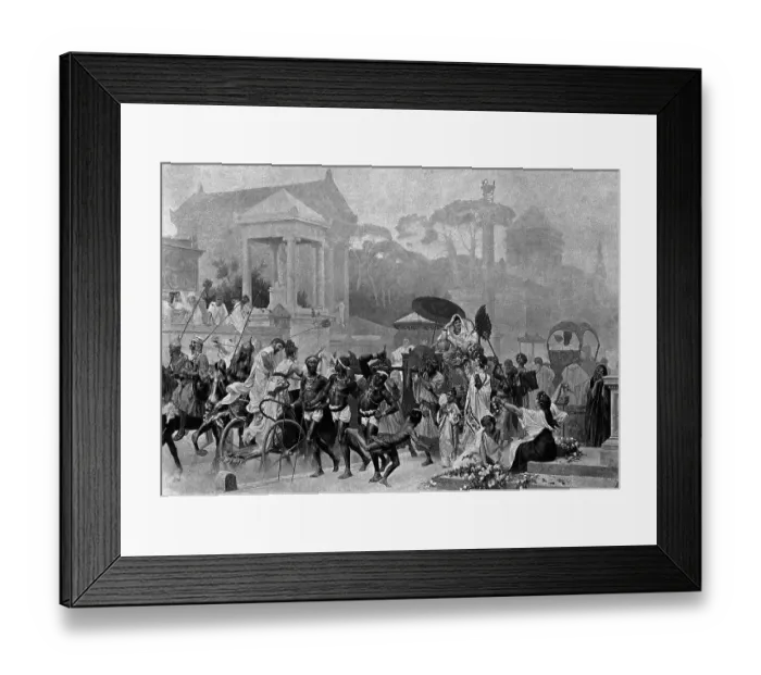 Framed Print : Appian Way in Time of Augustus Framed Print : Appian Way in Time of Augustus