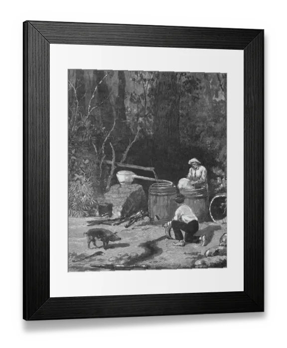 Framed Print : Secret Work in Whiskey Still Framed Print : Secret Work in Whiskey Still