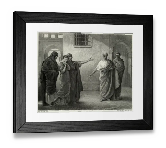 Framed Print : Meeting of Roman Leaders Framed Print : Meeting of Roman Leaders