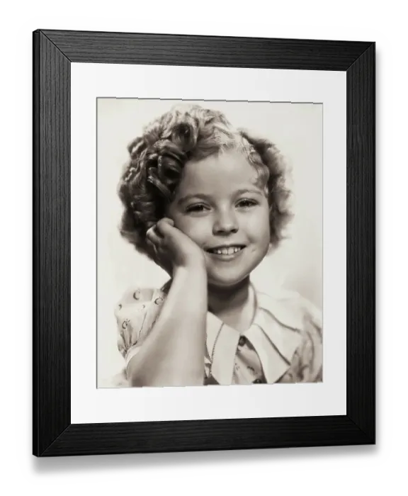Framed Print : Portrait of Young Shirley Temple Framed Print : Portrait of Young Shirley Temple