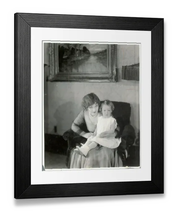 Framed Print : Mildred Davis with Her Daughter Gloria Lloyd Framed Print : Mildred Davis with Her Daughter Gloria Lloyd