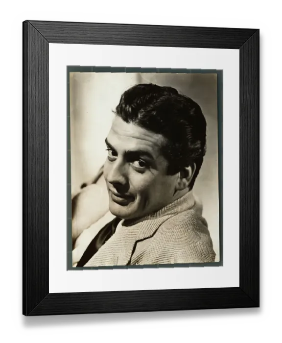 Framed Print : Portrait of American Actor Victor Mature Framed Print : Portrait of American Actor Victor Mature