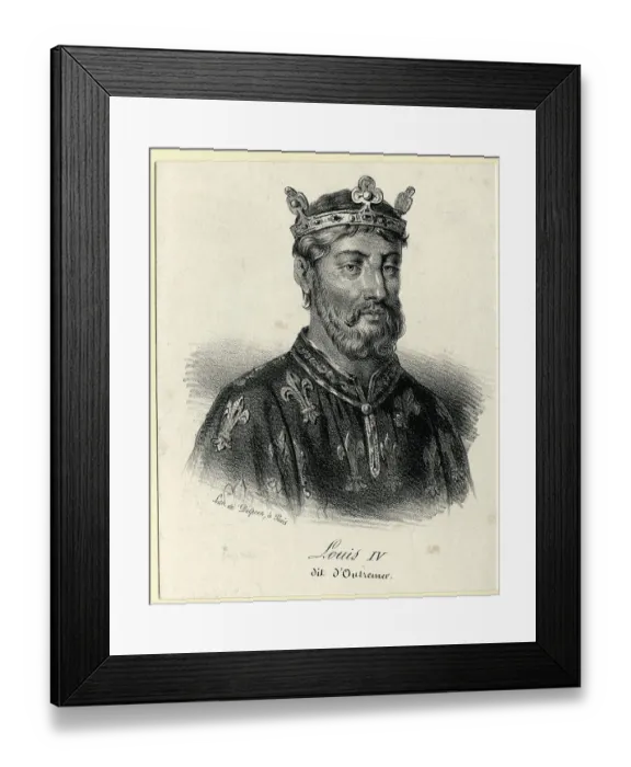 Framed Print : Louis Iv, King Of France / Illus Framed Print : Louis Iv, King Of France / Illus
