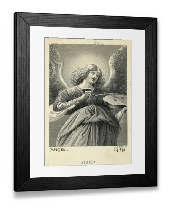 Framed Print : An Angel Playing The Violin Framed Print : An Angel Playing The Violin
