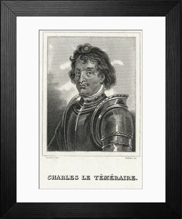 Framed Print : Portrait Of Charles The Bold Framed Print : Portrait Of Charles The Bold