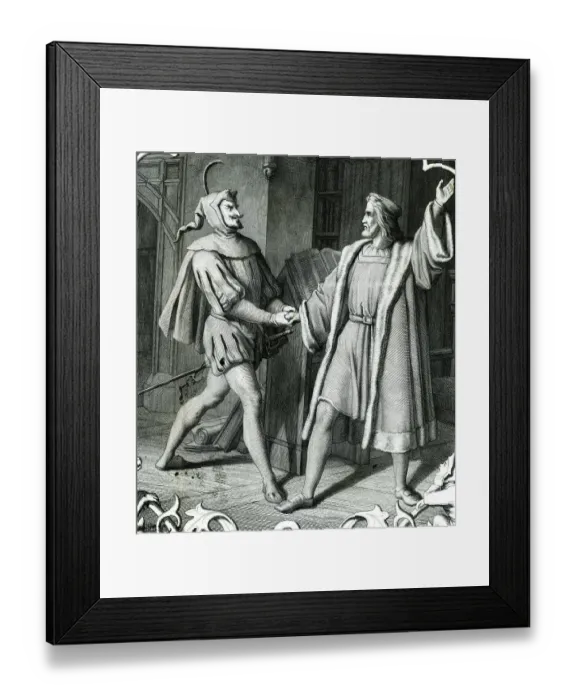 Framed Print : A Scene From Goethe'S Poem Faust Framed Print : A Scene From Goethe'S Poem Faust