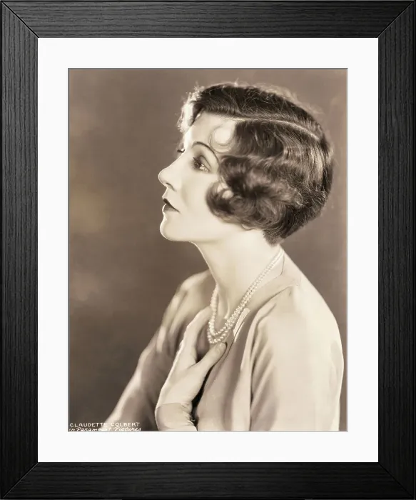 Framed Print : Actress Claudette Colbert Framed Print : Actress Claudette Colbert