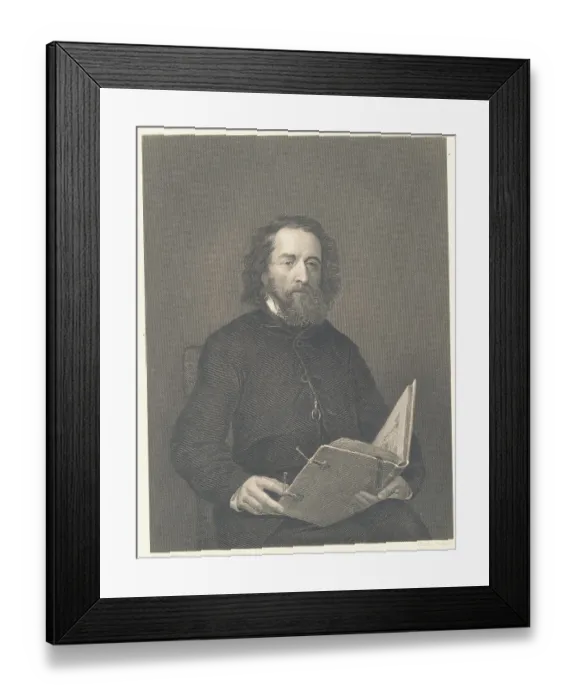 Framed Print : Alfred, Lord Tennyson Framed Print : Alfred, Lord Tennyson