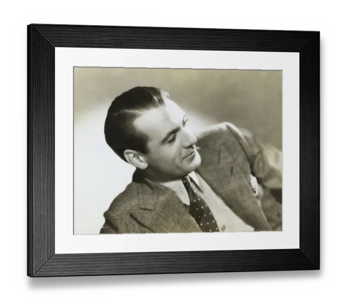 Framed Print : Portrait of Gary Cooper Framed Print : Portrait of Gary Cooper