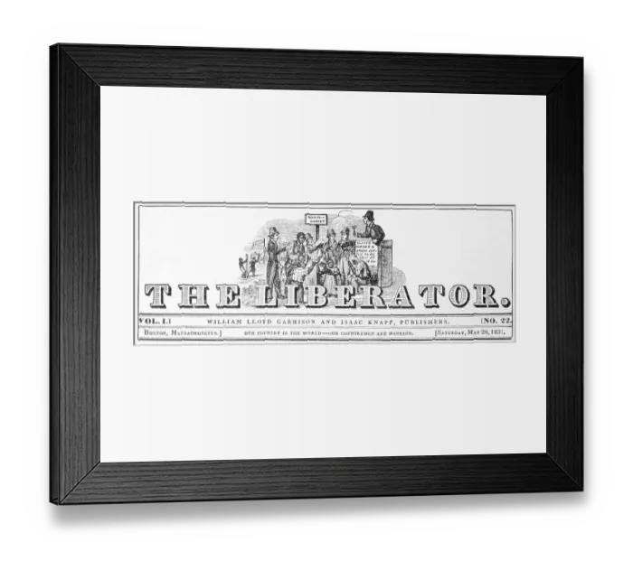 Framed Print : Cover of an Early Liberator Publication Framed Print : Cover of an Early Liberator Publication
