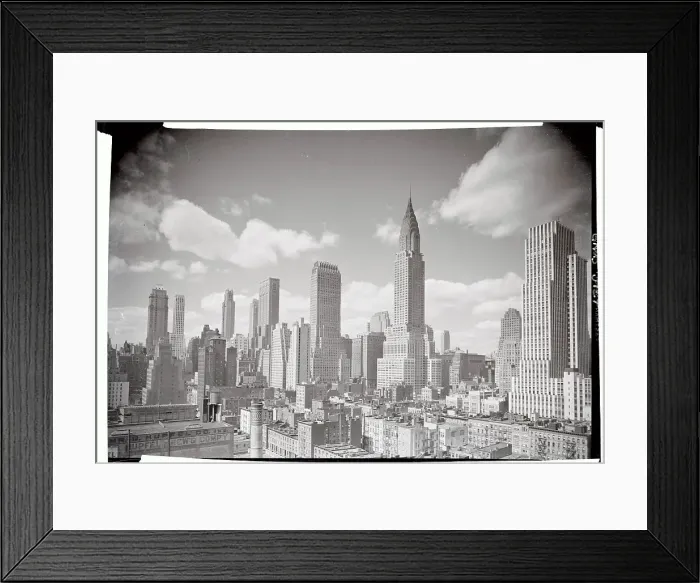 Framed Print : View of New York City Architecture Framed Print : View of New York City Architecture