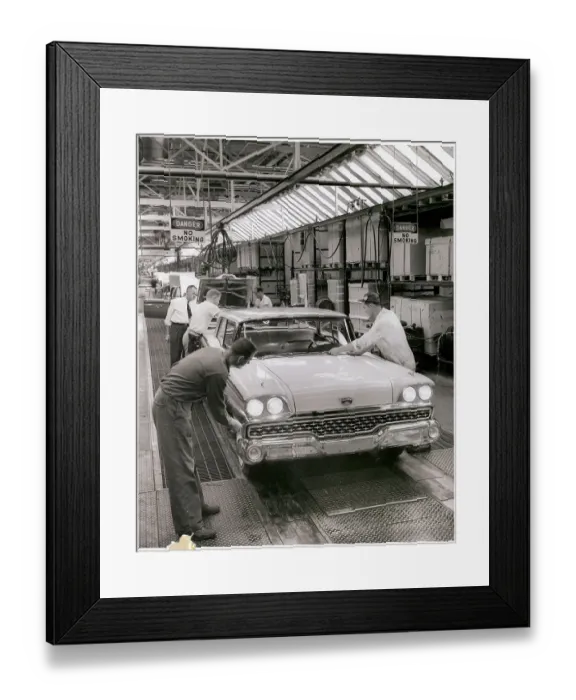 Framed Print : Ford Motor Company Final Assembly Line