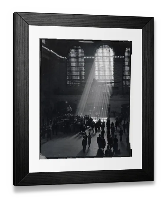 Framed Print : Sunbeams Shining into Grand Central Station Framed Print : Sunbeams Shining into Grand Central Station
