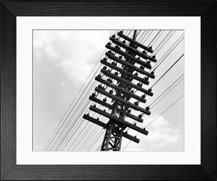 Framed Print : Long Island Railroad Communication Lines Framed Print : Long Island Railroad Communication Lines