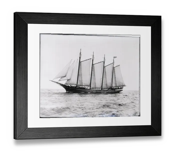 Framed Print : Short-Masted Schooner Framed Print : Short-Masted Schooner