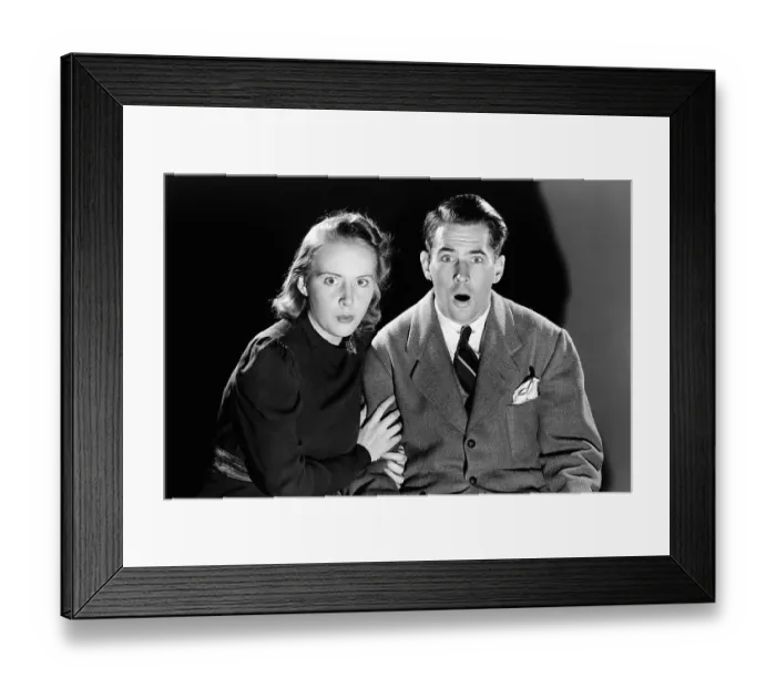 Framed Print : Startled Couple Framed Print : Startled Couple