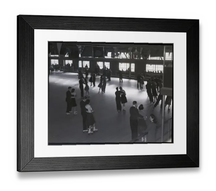 Framed Print : Interior Roller Skating Rink Framed Print : Interior Roller Skating Rink