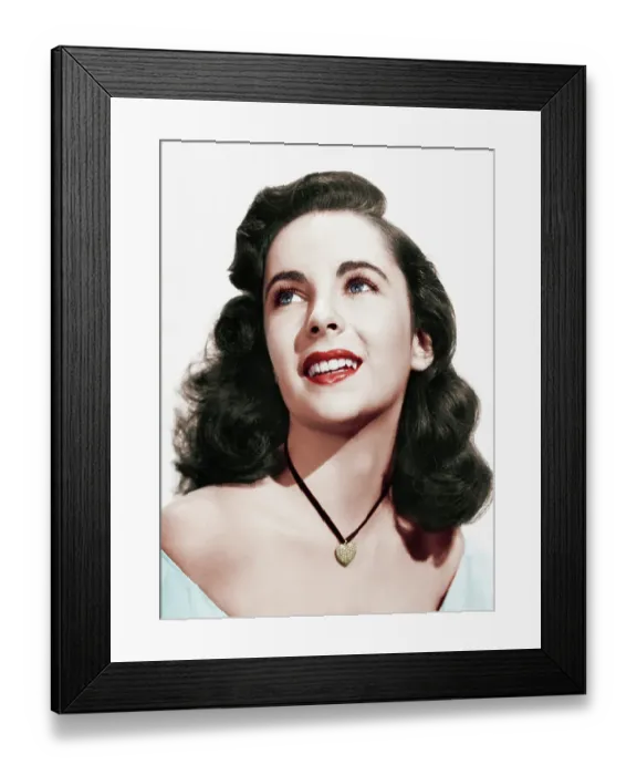 Framed Print : Portrait Of Elizabeth Taylor Framed Print : Portrait Of Elizabeth Taylor