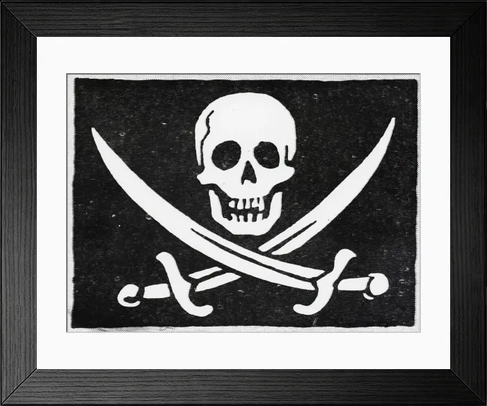 Framed Print : Jolly Roger, the Pirate's Flag Framed Print : Jolly Roger, the Pirate's Flag