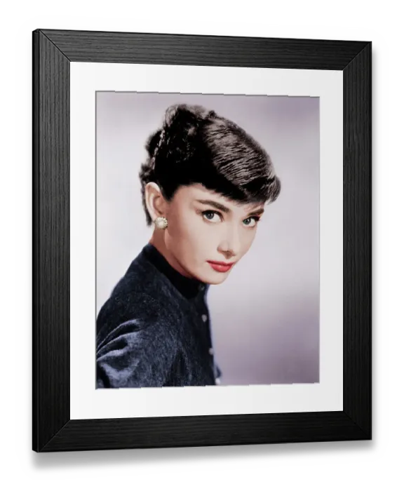 Framed Print : Portrait of Actress Audrey Hepburn Framed Print : Portrait of Actress Audrey Hepburn