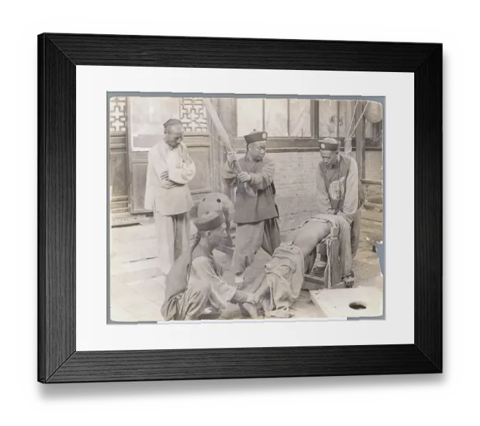 Framed Print : Criminal Being Punished