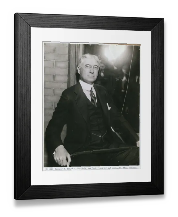 Framed Print : Portrait of Bernard Baruch Framed Print : Portrait of Bernard Baruch