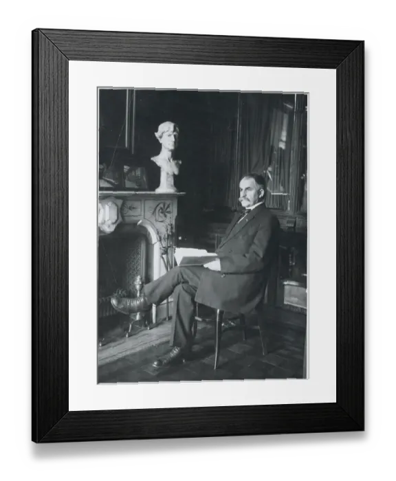 Framed Print : Portrait of Hamlin Garland Framed Print : Portrait of Hamlin Garland