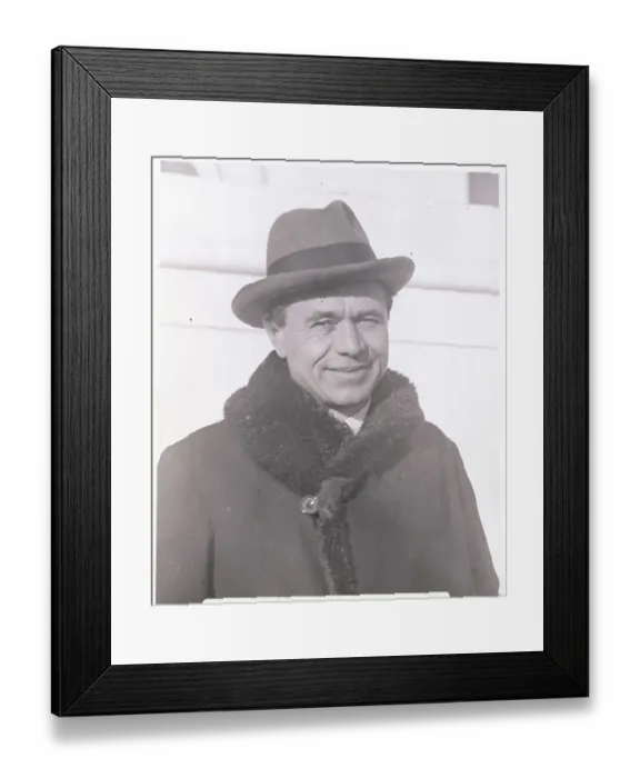 Framed Print : Lord Beaverbrook Wearing Hat Framed Print : Lord Beaverbrook Wearing Hat