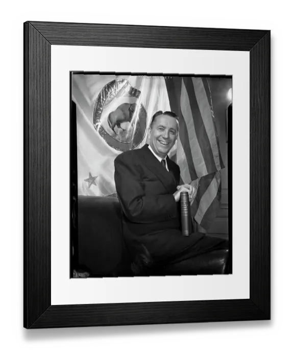 Framed Print : Oscar Chapman, Secretary of the Interior Framed Print : Oscar Chapman, Secretary of the Interior