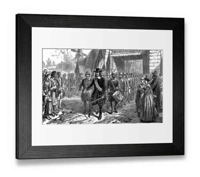 Framed Print : Peter Stuyvesant Surrendering New Amsterdam