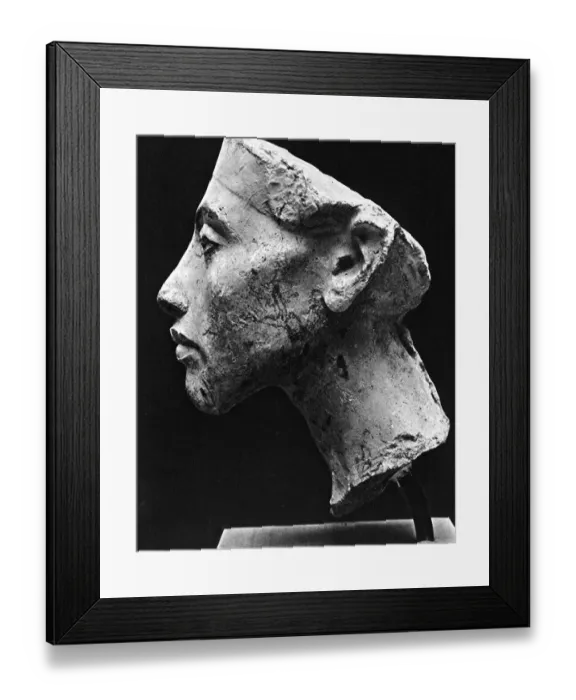 Framed Print : Side View of Sculpture Head of Akhenaten by Tuthmosis Framed Print : Side View of Sculpture Head of Akhenaten by Tuthmosis