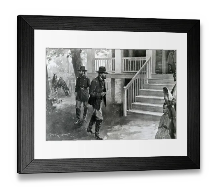 Framed Print : General Grant Entering the McLean House by B. West Clinedinst Framed Print : General Grant Entering the McLean House by B. West Clinedinst