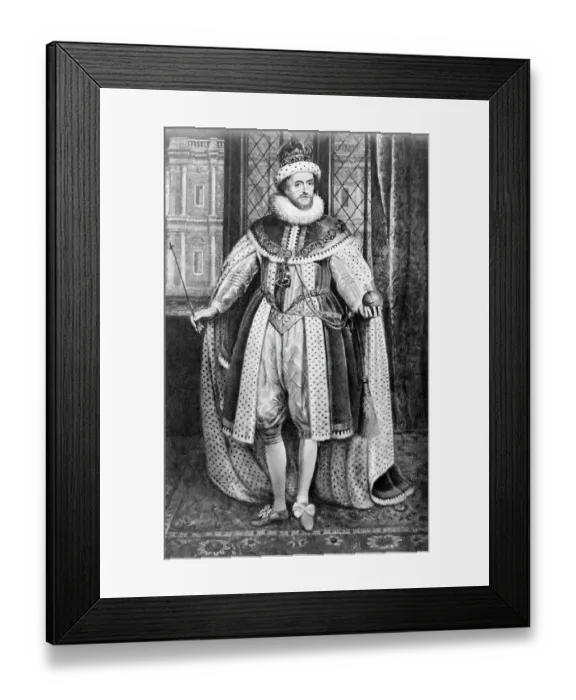 Framed Print : James I of England in Royal Attire Framed Print : James I of England in Royal Attire