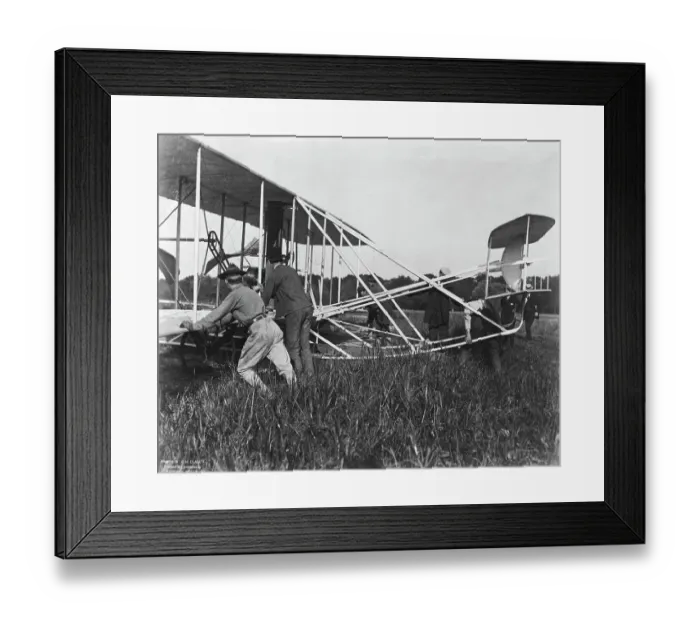 Framed Print : Launching Wright Brothers Airplane Framed Print : Launching Wright Brothers Airplane