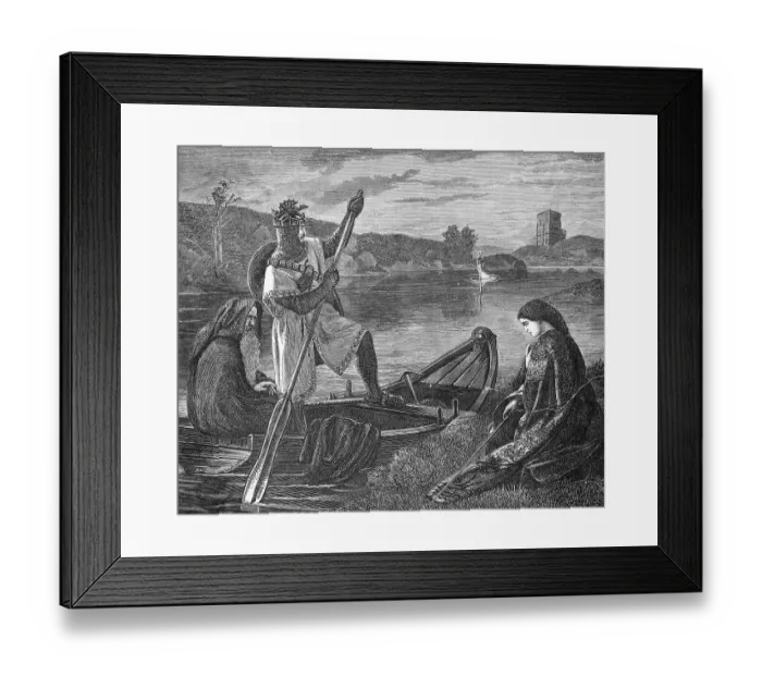 Framed Print : Engraving Depicting King Arthur Framed Print : Engraving Depicting King Arthur