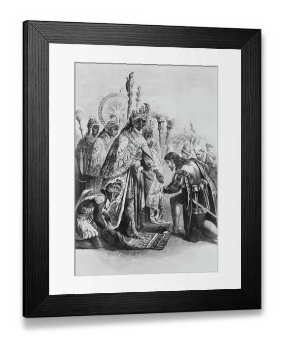 Framed Print : Montezuma Receiving Visitor Framed Print : Montezuma Receiving Visitor