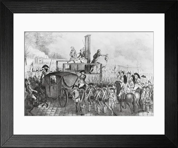 Framed Print : Execution of Louis XVI Framed Print : Execution of Louis XVI