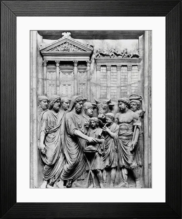 Framed Print : Marcus Aurelius with Entourage Framed Print : Marcus Aurelius with Entourage