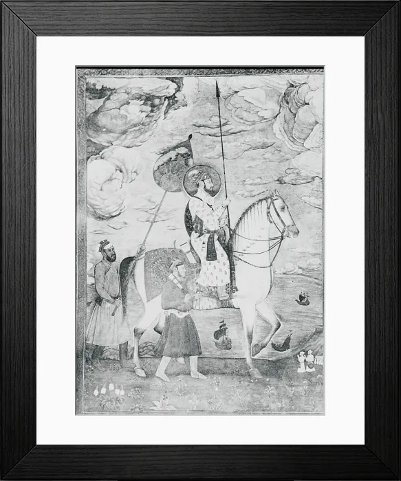 Framed Print : Manuscript Painting of Shah Jahan Framed Print : Manuscript Painting of Shah Jahan
