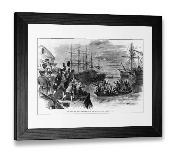 Framed Print : The Boston Tea Party, December 16, 1773 Framed Print : The Boston Tea Party, December 16, 1773
