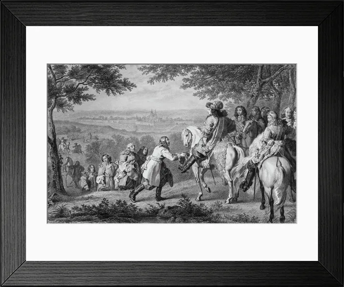 Framed Print : Louis XIV Receiving Key to City Framed Print : Louis XIV Receiving Key to City