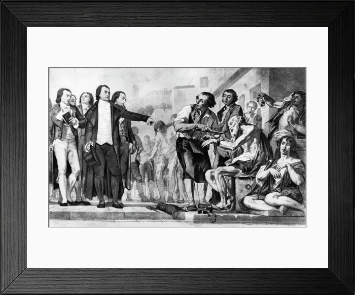 Framed Print : French Physician Philip E Pinel Framed Print : French Physician Philip E Pinel