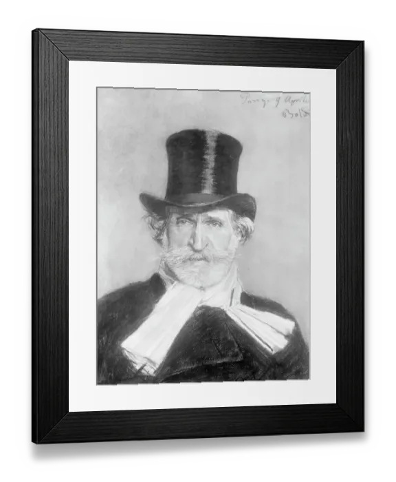 Framed Print : Portrait of Giuseppe Verdi by Giovanni Boldini Framed Print : Portrait of Giuseppe Verdi by Giovanni Boldini