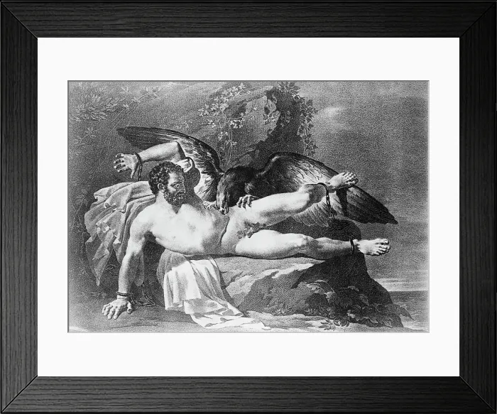 Framed Print : Vulture Attacking Prometheus Framed Print : Vulture Attacking Prometheus