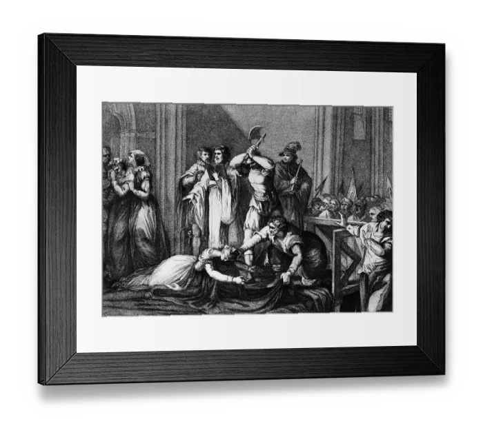Framed Print : The Execution of Mary, Queen of Scots Framed Print : The Execution of Mary, Queen of Scots