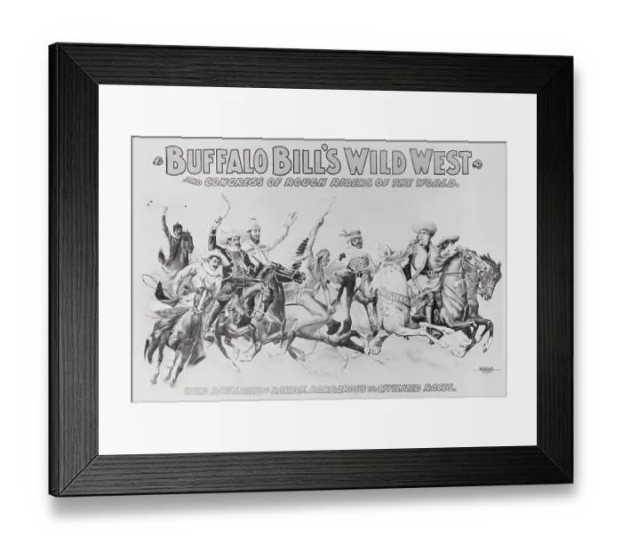Framed Print : Poster on the Wild West Framed Print : Poster on the Wild West