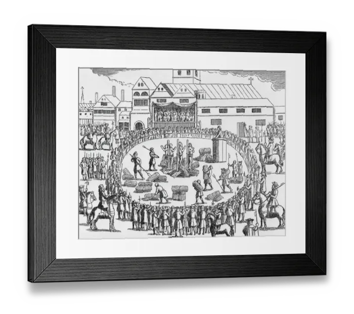 Framed Print : Protestants Killing Roman Catholics Framed Print : Protestants Killing Roman Catholics