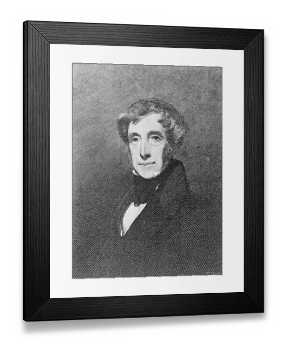 Framed Print : Portrait of Clement C. Moore Framed Print : Portrait of Clement C. Moore