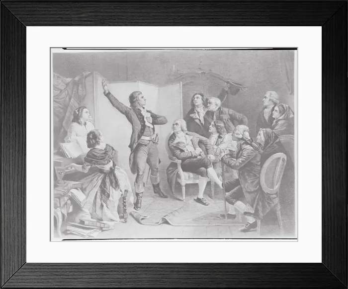 Framed Print : Rouget de Lisle Singing French National Anthem Framed Print : Rouget de Lisle Singing French National Anthem